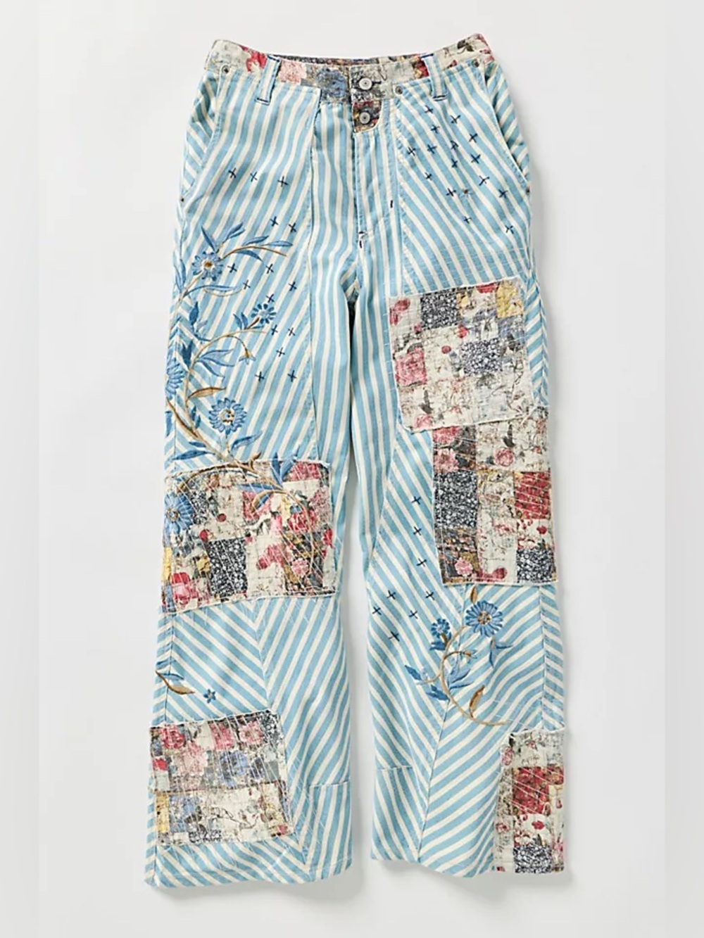 NWT FREE PEOPLE Runyon Patched Craft Pants | West Ridge MSRP $268 Size 8